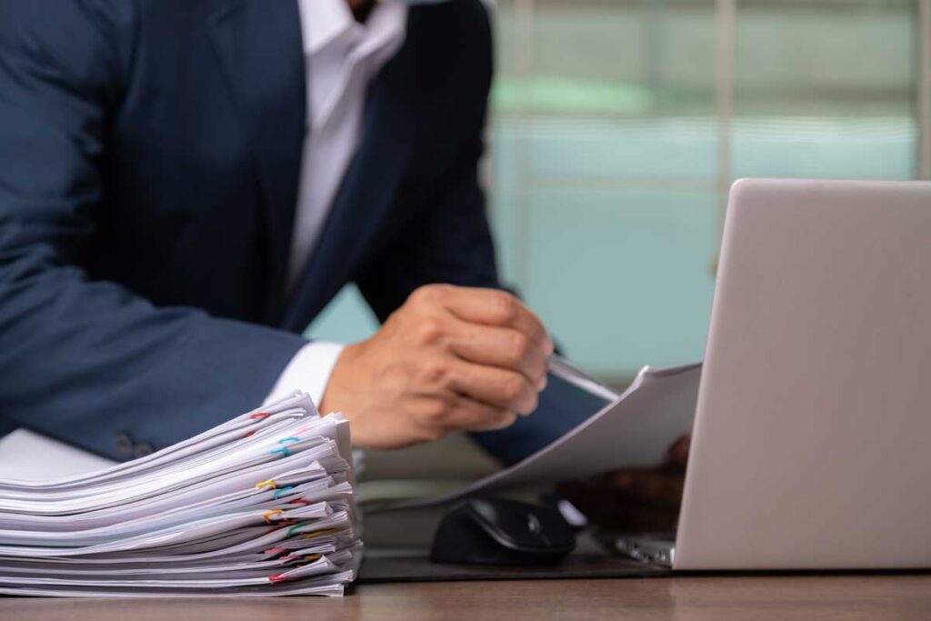 Business Man At Desk
